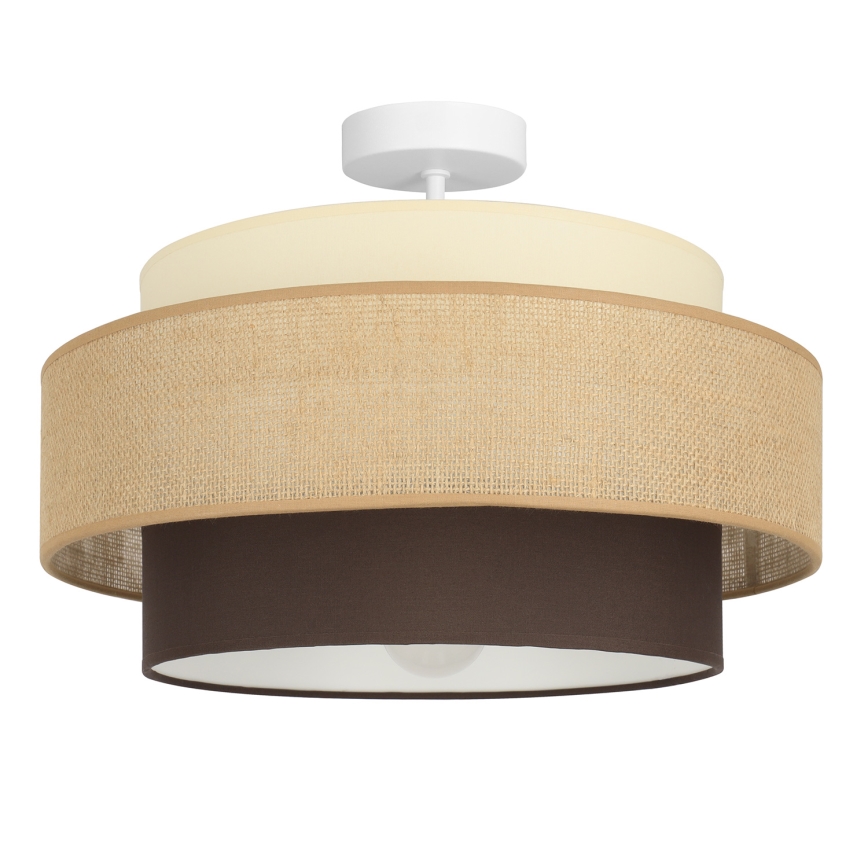 Brilagi - Felületre szerelt mennyezeti lámpa RESNA 1xE27/60W/230V átmérő 40 cm bézs/fekete