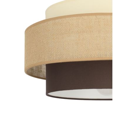 Brilagi - Felületre szerelt mennyezeti lámpa RESNA 1xE27/60W/230V átmérő 40 cm bézs/fekete