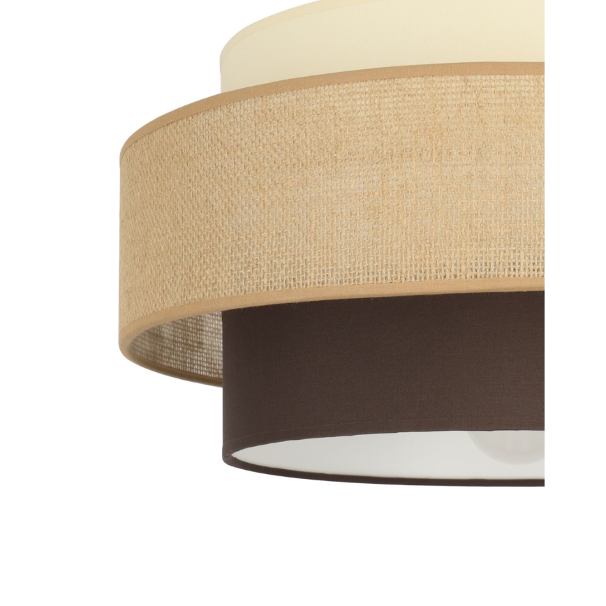 Brilagi - Felületre szerelt mennyezeti lámpa RESNA 1xE27/60W/230V átmérő 40 cm bézs/fekete