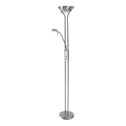Brilagi - Fényerőszabályozható állólámpa SCARLETT 1xR7s/230W/230V + 1xG9/40W matt króm