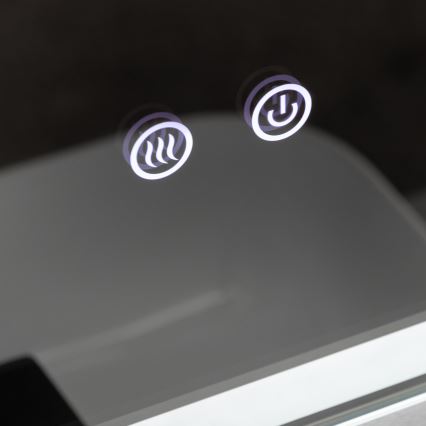 Brilagi - LED fürdőszobai fűtött tükör BELLA LED/16W/230V 60x60 cm IP44 CRI 90 fényerőszabályozható + CCT