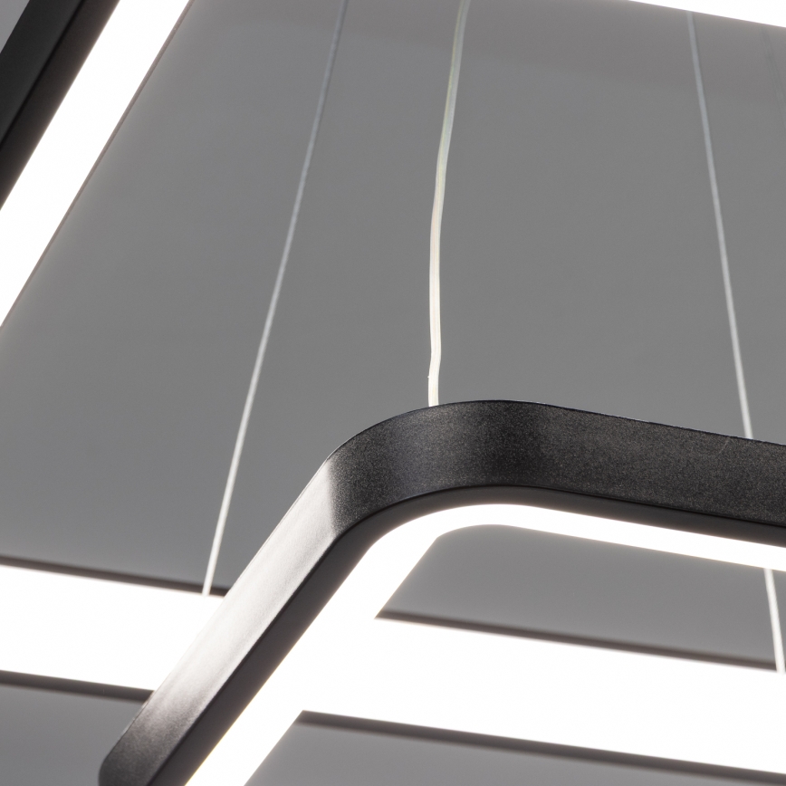 Brilagi - LED dimmelhető kábeles csillár FALCON SLIM LED/78W/230V 3000-6500K 50x50 cm fekete + távirányító