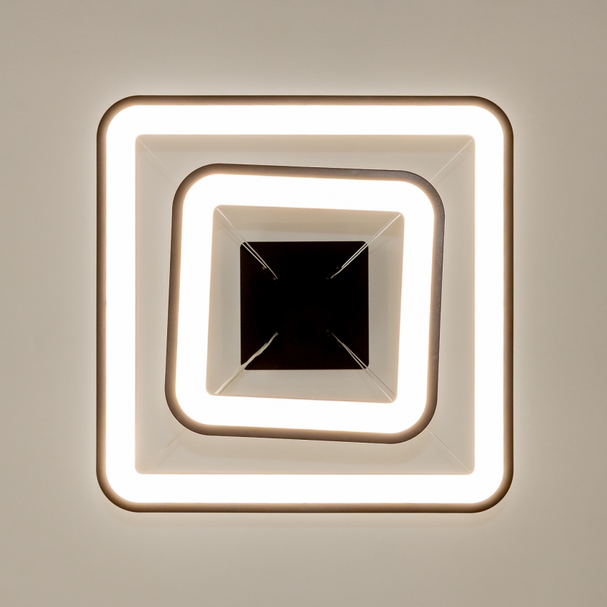 Brilagi - LED dimmelhető kábeles csillár FALCON SLIM LED/78W/230V 3000-6500K 50x50 cm fekete + távirányító