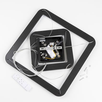 Brilagi - LED dimmelhető kábeles csillár FALCON SLIM LED/78W/230V 3000-6500K 50x50 cm fekete + távirányító