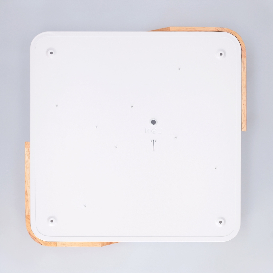 Brilagi - LED dimmelhető mennyezeti lámpa PILANA LED/48W/230V 3000-6500K tölgy/fehér 42x42 cm + távirányító
