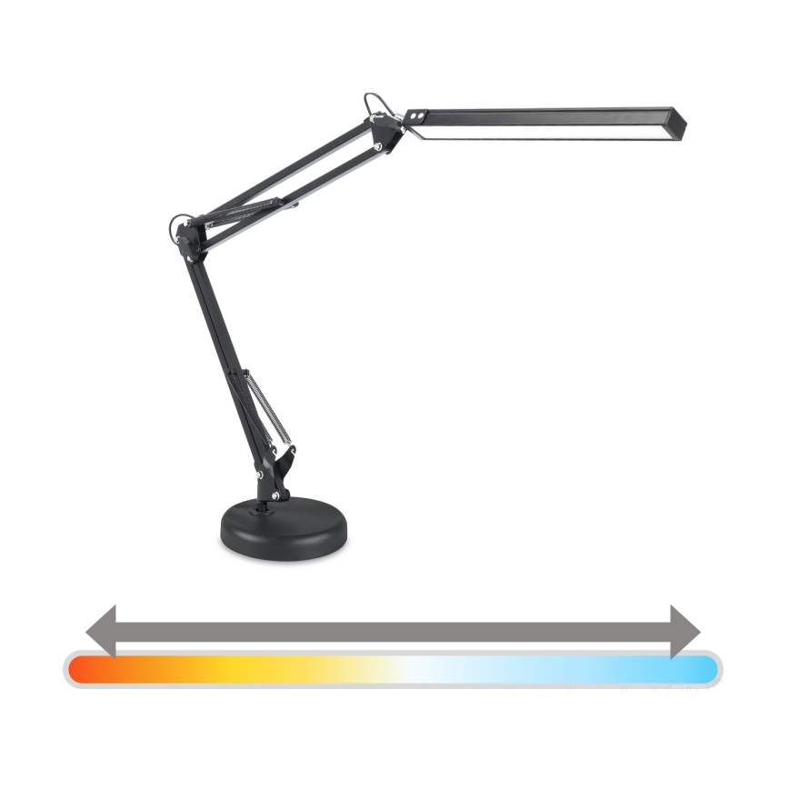 Brilagi - Fényerőszabályozható LED asztali lámpa 2 az 1-ben USB VARIO LED/14W/5V 3000-6000K fekete