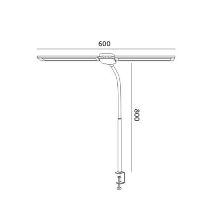 Brilagi - Fényerőszabályozható LED asztali lámpa USB VARIO LED/14W/5V 3000-6000K fehér