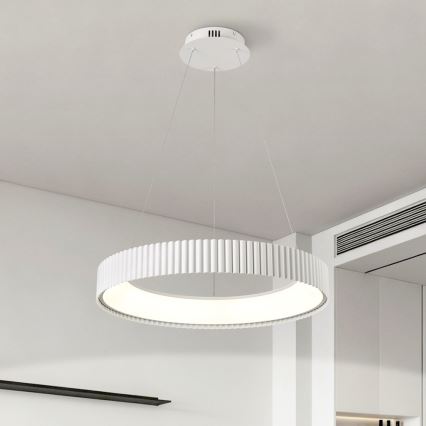 Brilagi - LED dimmelhető függeszték kábelen FALCON MODERN LED/54W/230V átm. 60 cm fehér + távirányítóval