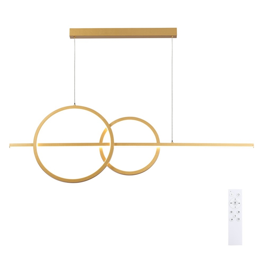 BRILAGI - LED dimmelhető csillár kábelen SIGNATURE LED/53W/230V 3000-6000K 120 cm arany + távirányító
