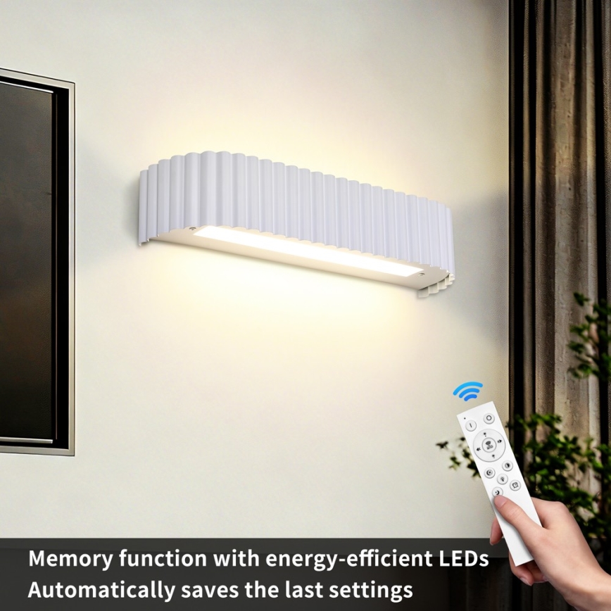 Brilagi - LED Dimmelhető fali lámpatest FALCON MODERN LED/14W/230V 3000-6000K 40 cm fehér + távirányító