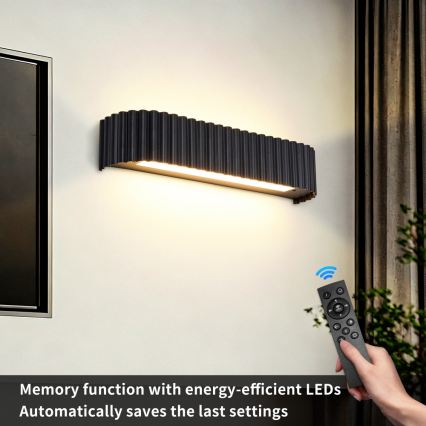 BRILAGI - FALCON MODERN dimmelhető LED fali lámpa LED/14W/230V 3000-6000K 40 cm fekete + távirányítóval