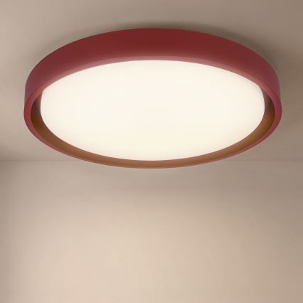 Brilagi - Fényerőszabályozható mennyezeti lámpa MATTEO LED/48W/230V 3000-6500K átm. 41 cm piros + távirányító