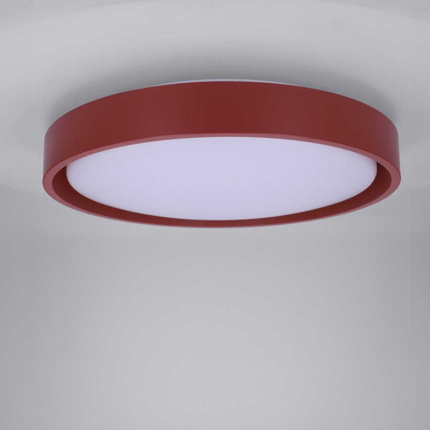 Brilagi - Fényerőszabályozható mennyezeti lámpa MATTEO LED/48W/230V 3000-6500K átm. 41 cm piros + távirányító