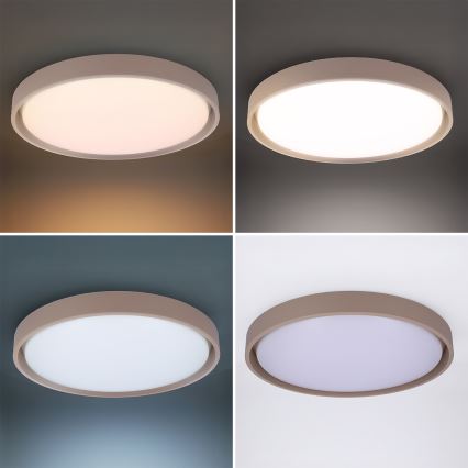 Brilagi - LED dimmelhető mennyezeti lámpa MATTEO LED/60W/230V 3000-6500K átm. 51,5 cm taupe + távirányító