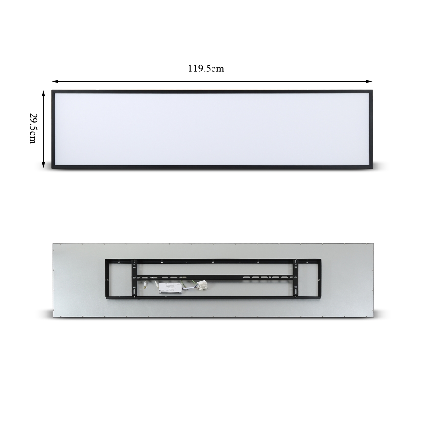 Brilagi - SLIMFRAME dimmelhető LED mennyezeti lámpa LED/58W/230V 120x30 cm 3000-6000K fekete + távirányító