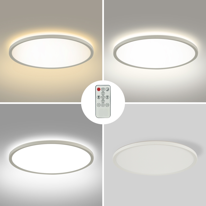 Brilagi - Dimmelhető ULTRA SLIM mennyezeti LED lámpatest 24W/230V 2700–6500K átm. 42 cm fehér + távirányító