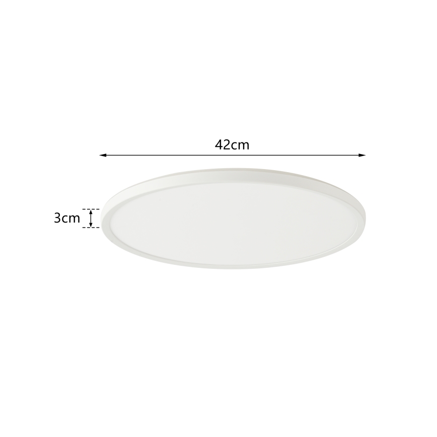 Brilagi - Dimmelhető ULTRA SLIM mennyezeti LED lámpatest 24W/230V 2700–6500K átm. 42 cm fehér + távirányító