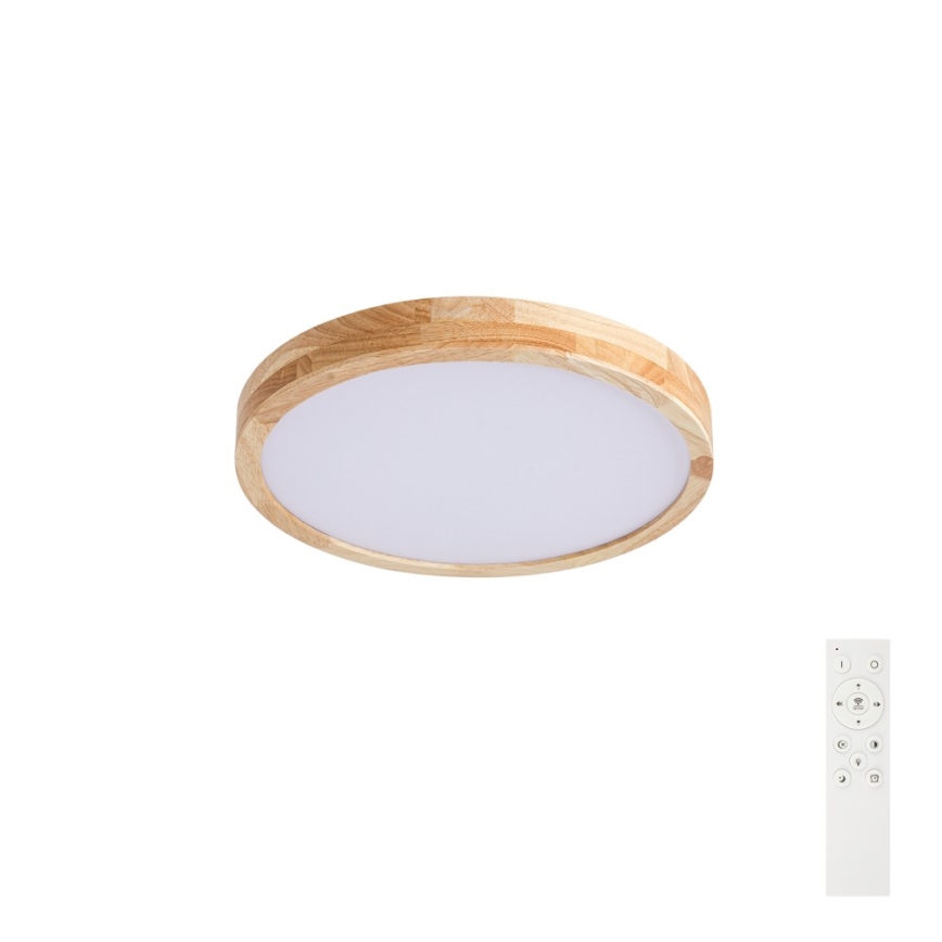 Brilagi - LED dimmelhető mennyezeti lámpa WOODLINE LED/48W/230V 3000–6000K tölgy Ø 40 cm + távirányító