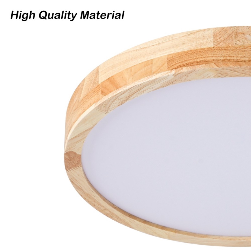 Brilagi - LED dimmelhető mennyezeti lámpa WOODLINE LED/48W/230V 3000–6000K tölgy Ø 40 cm + távirányító