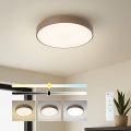 Brilagi - Fényerőszabályozható LED mennyezeti lámpa POOL LED/36W/230V 3000–6000K átm. 30 cm barna + távirányító