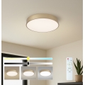 Brilagi - Fényerőszabályozható LED mennyezeti lámpa POOL LED/48W/230V 3000-6000K átm. 40 cm arany + távirányító