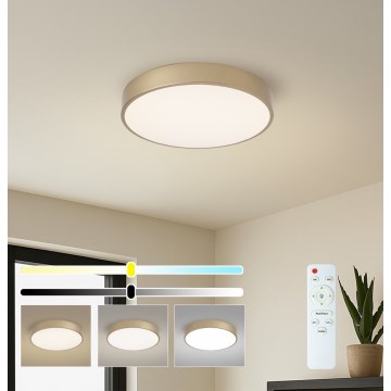 Brilagi - Fényerőszabályozható LED mennyezeti lámpa POOL LED/48W/230V 3000-6000K átm. 40 cm arany + távirányító