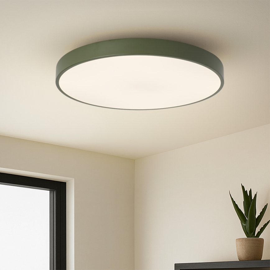 Brilagi - LED dimmelhető mennyezeti lámpatest POOL LED/60W/230V 3000-6000K átm. 60 cm zöld + távirányító