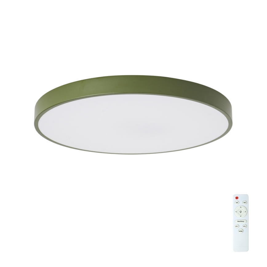 Brilagi - LED dimmelhető mennyezeti lámpatest POOL LED/60W/230V 3000-6000K átm. 60 cm zöld + távirányító
