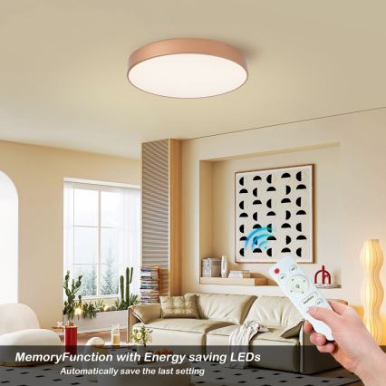 Brilagi - LED dimmelhető mennyezeti lámpatest POOL LED/60W/230V 3000-6000K Ø 50 cm bronz + távirányító
