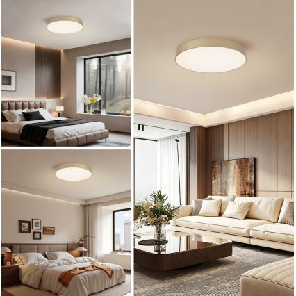 Brilagi - LED dimmelhető mennyezeti lámpa POOL LED/60W/230V 3000-6000K átm. 50 cm arany + távirányító