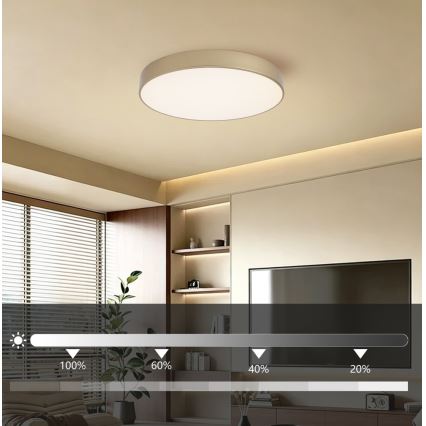 Brilagi - LED dimmelhető mennyezeti lámpa POOL LED/60W/230V 3000-6000K átm. 50 cm arany + távirányító