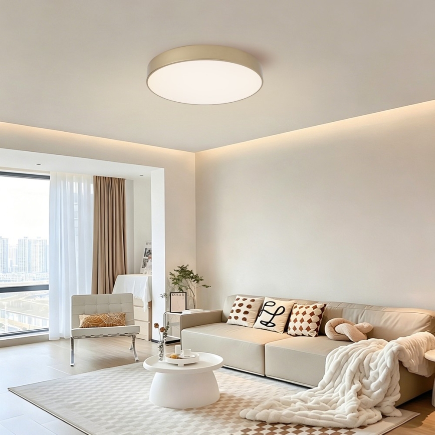 Brilagi - LED dimmelhető mennyezeti lámpa POOL LED/60W/230V 3000-6000K átm. 50 cm arany + távirányító