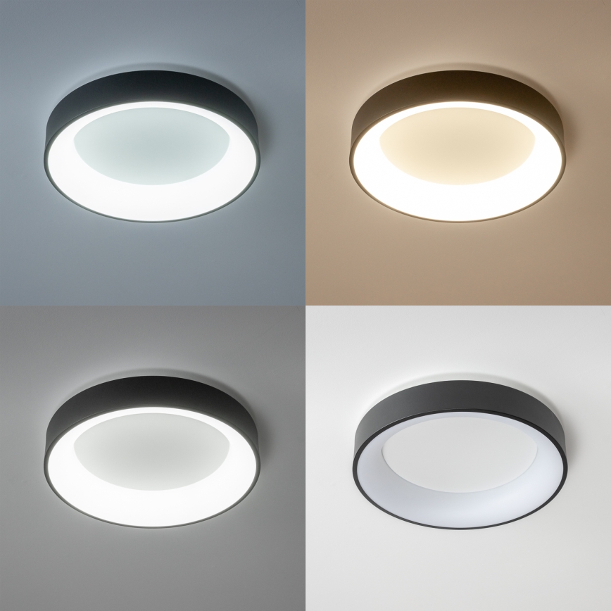 Brilagi - FALCON LED fényerőszabályozható mennyezeti lámpatest LED/40W/230V 3000-6500K átm. 45 cm fekete + távirányító