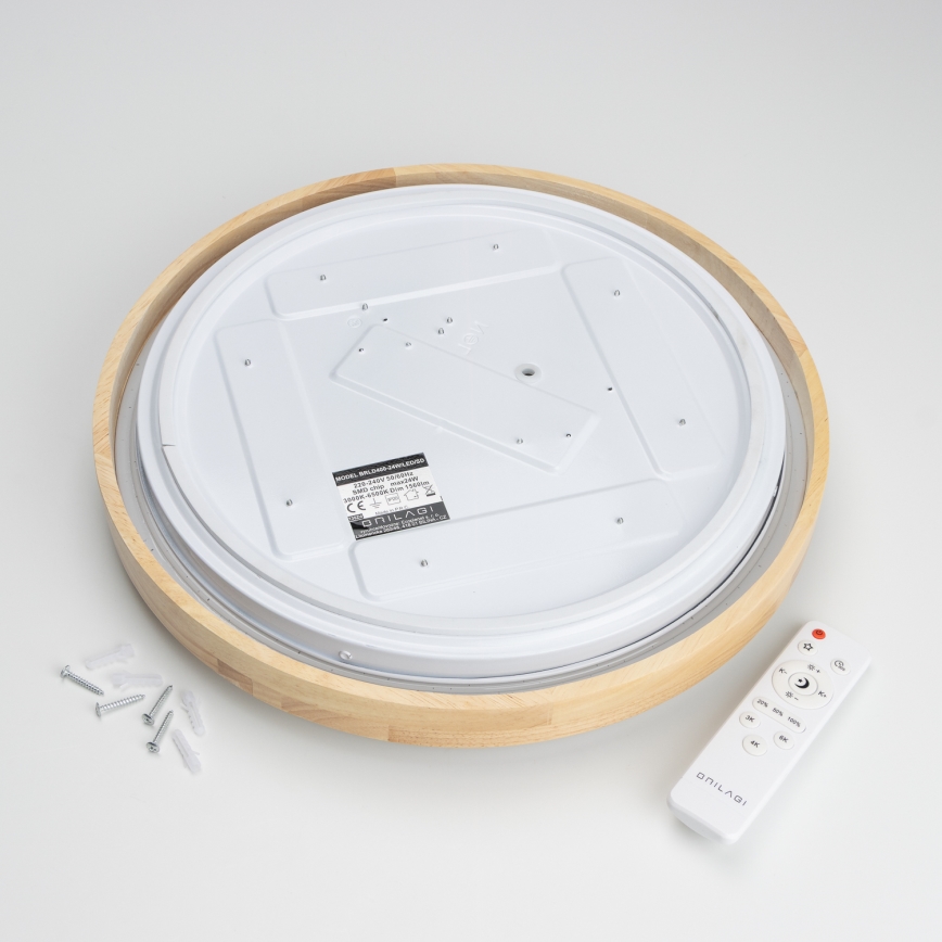 Brilagi - LED Dimmelhető mennyezeti lámpa PINE LED/24W/230V átmérő 42 cm 3000-6500K + távirányító