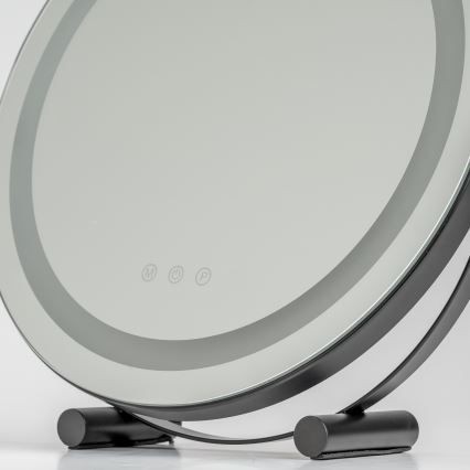 BRILAGI - LED fényerőszabályozható sminktükör CALIFORNIA LED/17W/230V 3000/4000/6500K átmérő 42 cm fekete