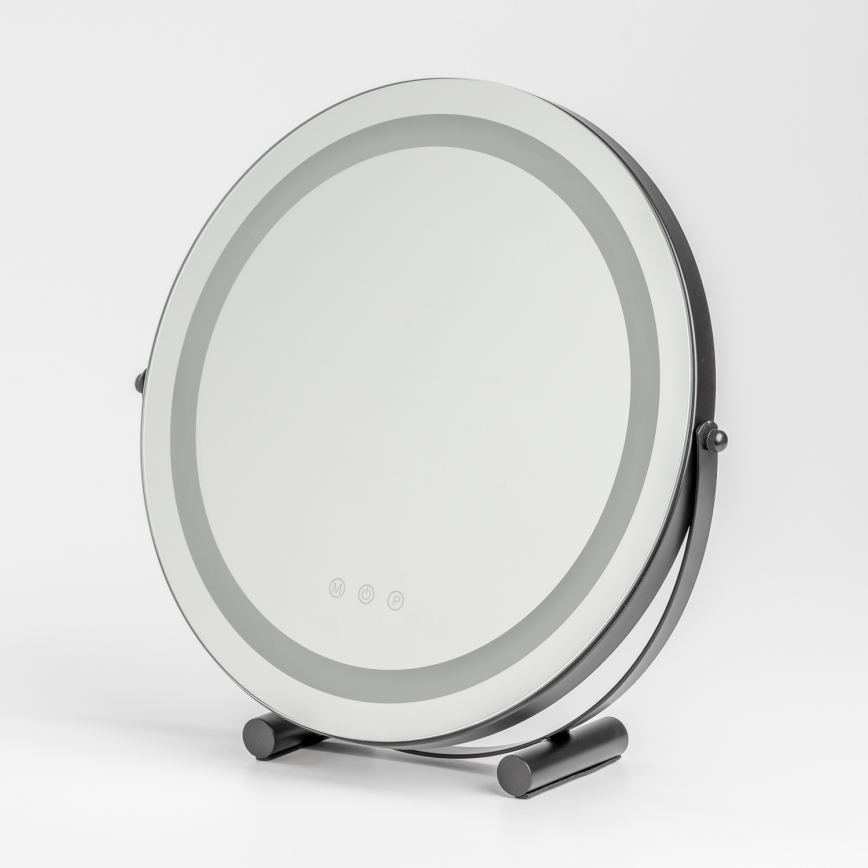 BRILAGI - LED fényerőszabályozható sminktükör CALIFORNIA LED/17W/230V 3000/4000/6500K átmérő 42 cm fekete