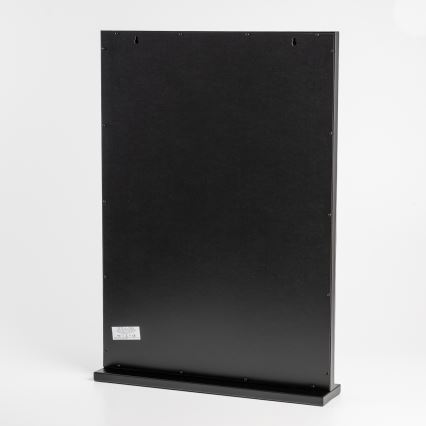 BRILAGI - LED Fényerőszabályozható sminktükör HOLLYWOOD LED/15W/230V CCT + 2x USB 55x77 cm fekete