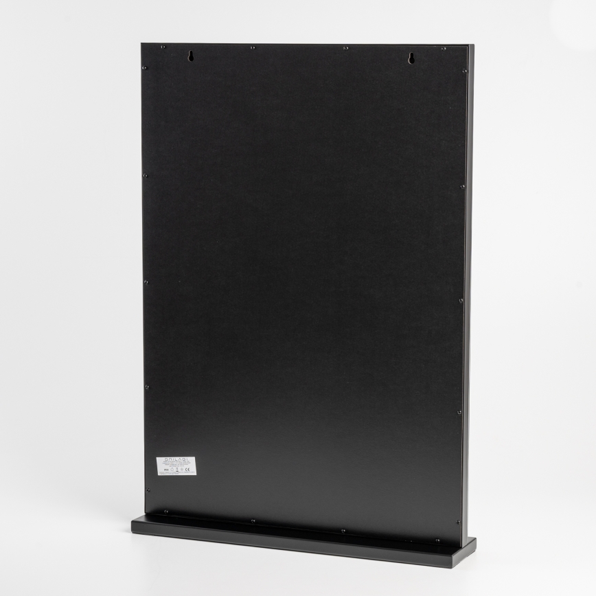 BRILAGI - LED Fényerőszabályozható sminktükör HOLLYWOOD LED/15W/230V CCT + 2x USB 55x77 cm fekete