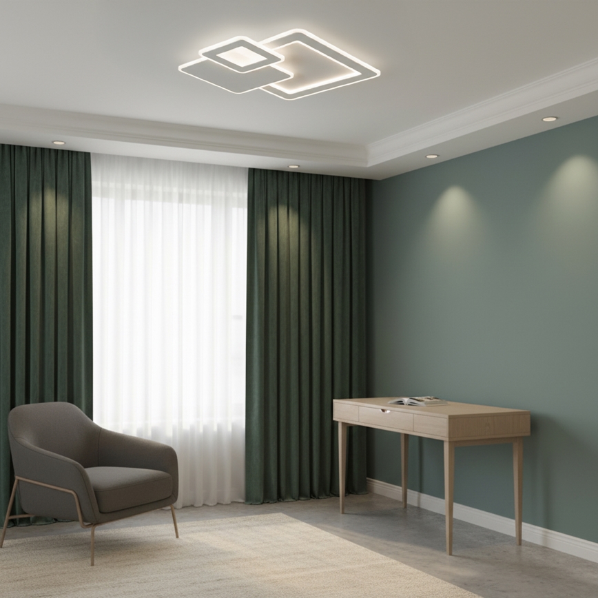 Brilagi - LED dimmelhető mennyezeti lámpatest MODERN LED/93W/230V 3000-6000K 48,5x48,5 cm + távirányító