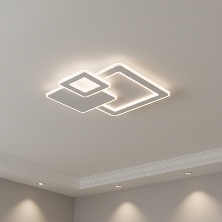 Brilagi - LED dimmelhető mennyezeti lámpatest MODERN LED/93W/230V 3000-6000K 48,5x48,5 cm + távirányító