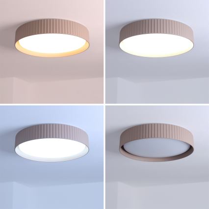 Brilagi - Fényerőszabályozható LED mennyezeti lámpatest LUCIA LED/48W/230V 3000-6500K átm. 41 cm barna + távirányító
