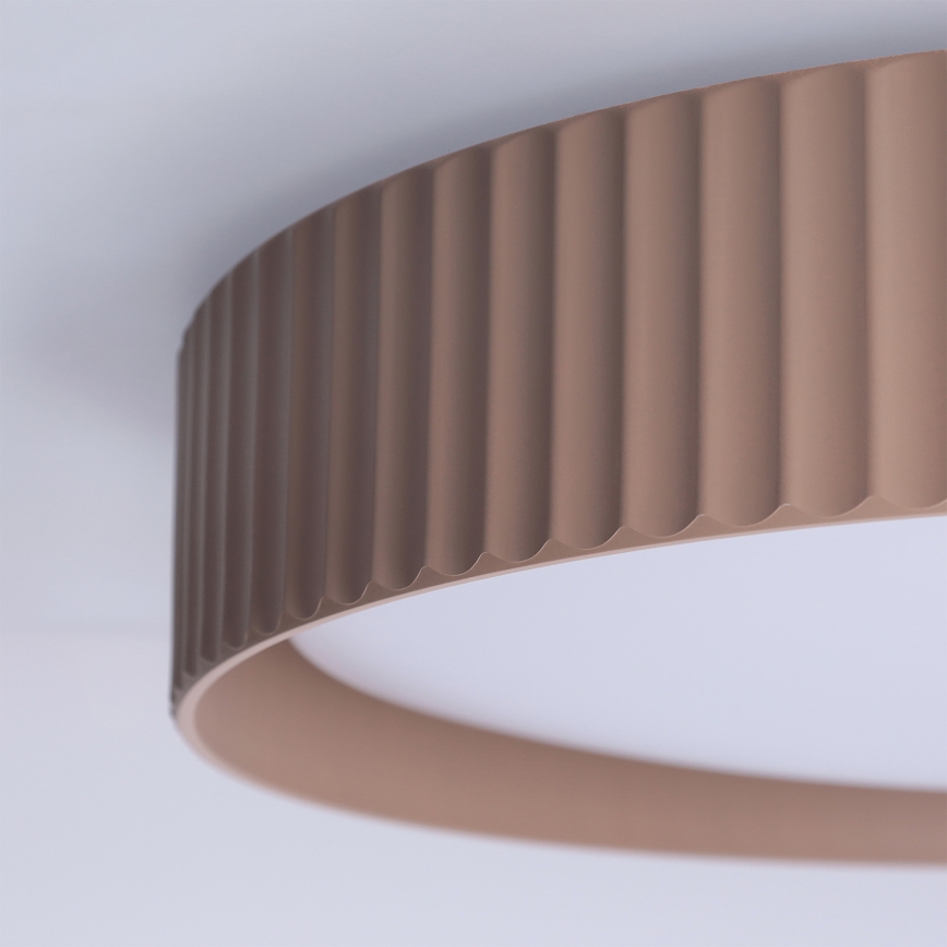 Brilagi - Fényerőszabályozható LED mennyezeti lámpatest LUCIA LED/48W/230V 3000-6500K átm. 41 cm barna + távirányító