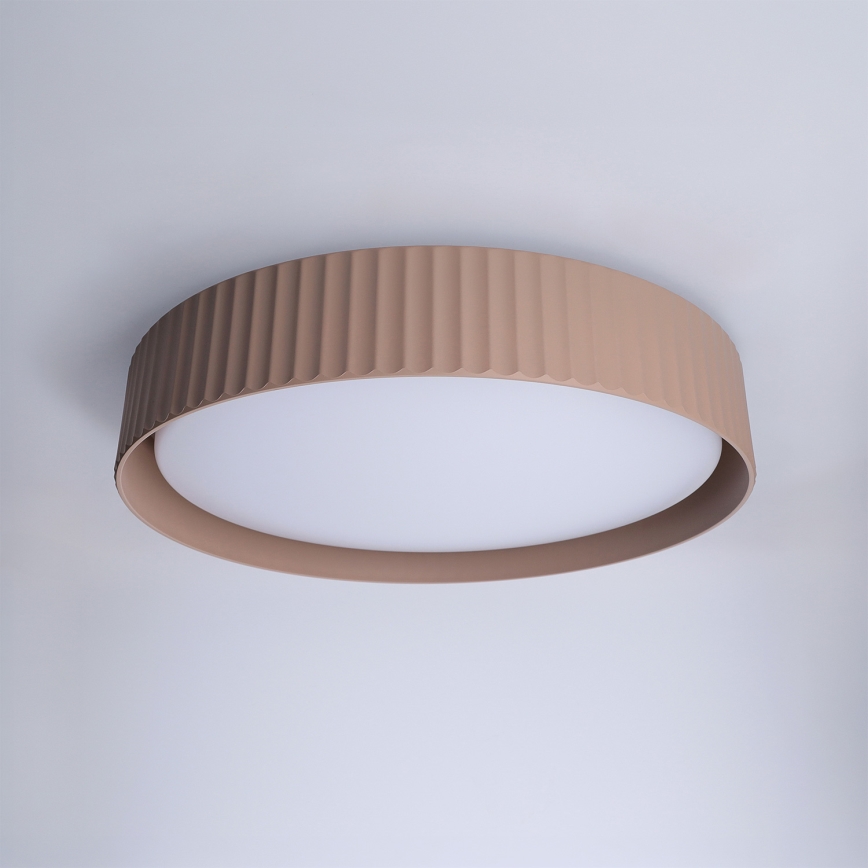 Brilagi - Fényerőszabályozható LED mennyezeti lámpatest LUCIA LED/48W/230V 3000-6500K átm. 41 cm barna + távirányító