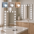 BRILAGI - Fényerőszabályozható sminktükör HOLLYWOOD LED/15W/230V CCT + 2x USB 55x77 cm fehér