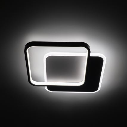 Brilagi - LED dimmelhető mennyezeti lámpatest FLARE LED/43W/230V 3000-6000K 39,5x45 cm fehér/fekete + távirányító