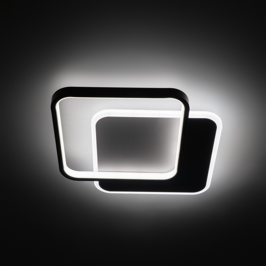 Brilagi - LED dimmelhető mennyezeti lámpatest FLARE LED/43W/230V 3000-6000K 39,5x45 cm fehér/fekete + távirányító