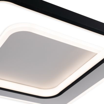 Brilagi - LED dimmelhető mennyezeti lámpatest FLARE LED/43W/230V 3000-6000K 39,5x45 cm fehér/fekete + távirányító