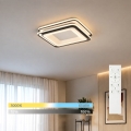 BRILAGI - FLARE dimmelhető LED mennyezeti lámpatest LED/102W/230V 3000-6000K 50x50 cm fekete + távirányító