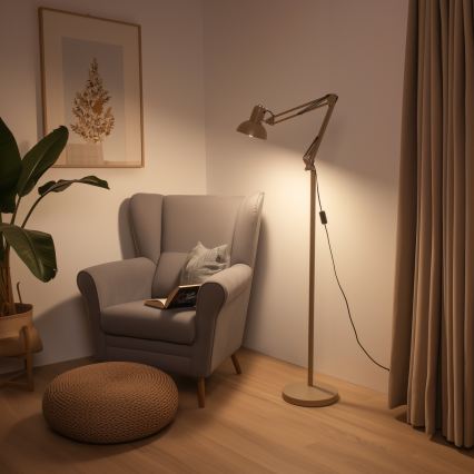 Brilagi - Flexibilis állólámpa TASKER 1xE27/60W/230V 184 cm bézs