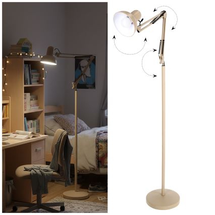 Brilagi - Flexibilis állólámpa TASKER 1xE27/60W/230V 184 cm bézs
